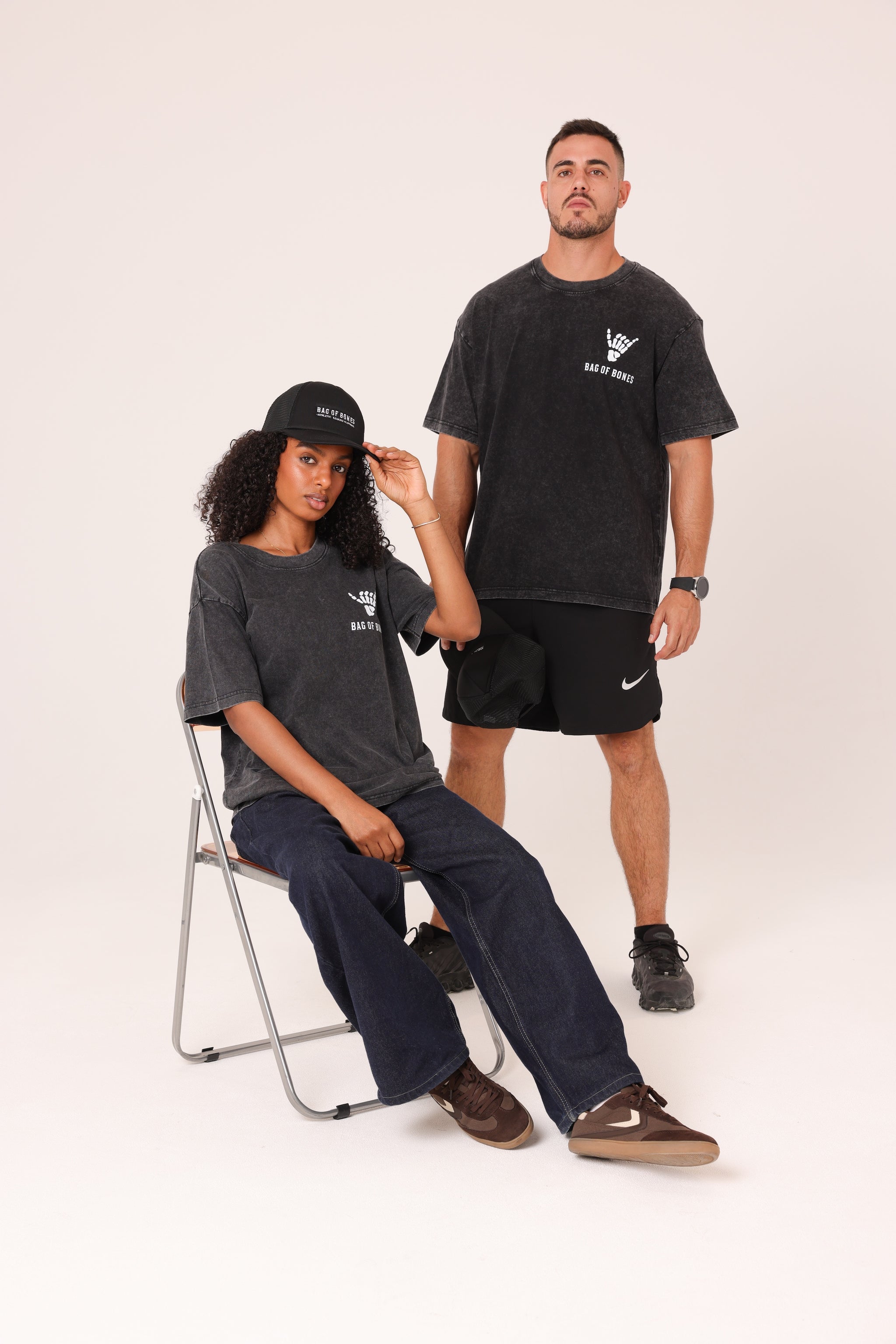 Oversized Acid Washed T - Hang Ten